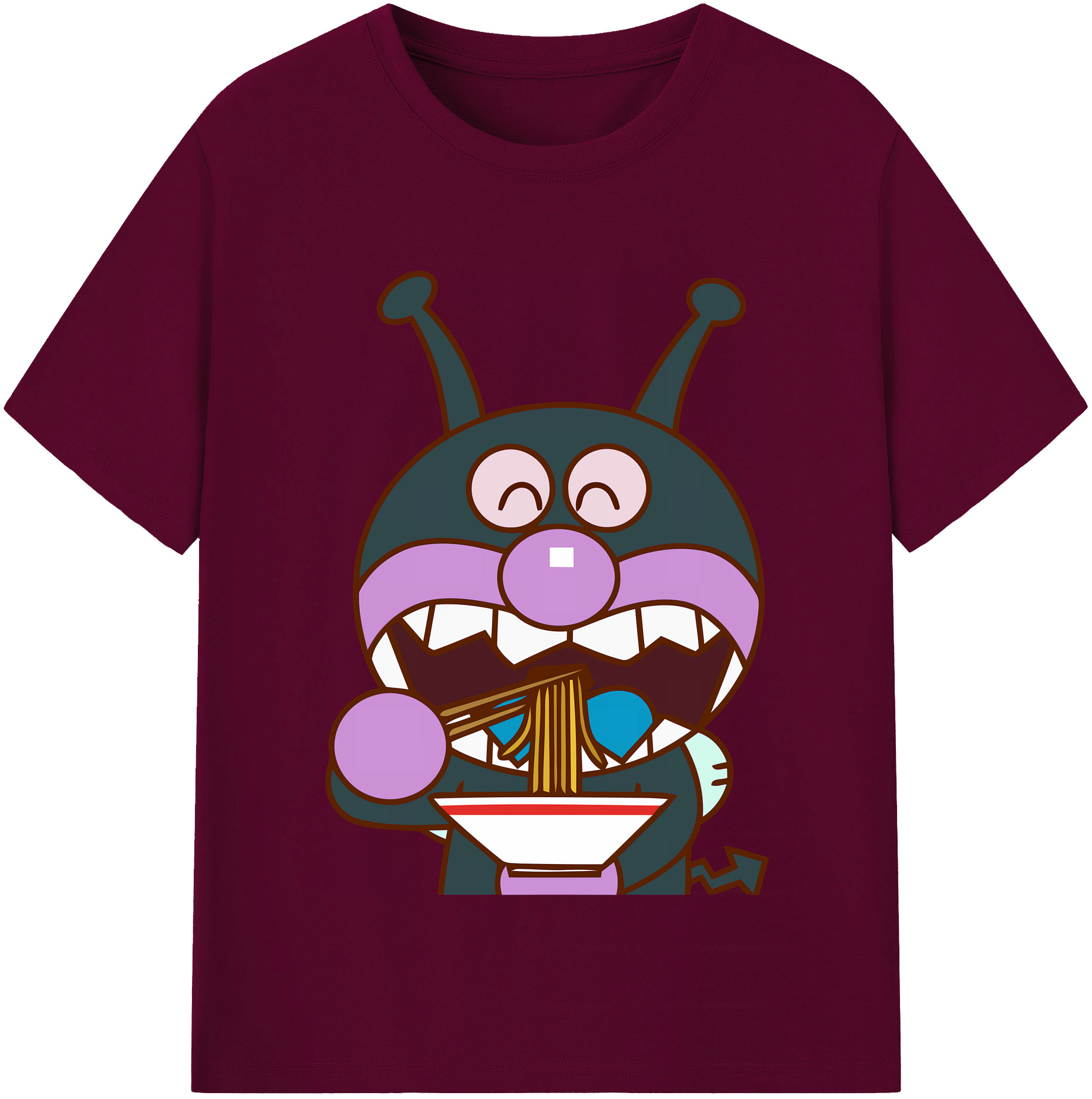 （画像用） アンパンマン Anpanman レディースカジュアルプリントTシャツ（綿100％）